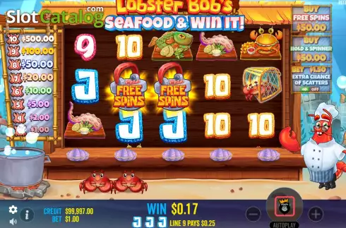 Скрин3. Lobster Bob’s Sea Food and Win It слот