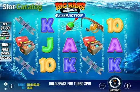 Скрин2. Big Bass Bonanza Reel Action слот