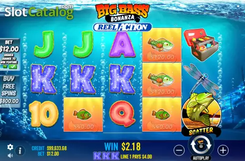 Скрин4. Big Bass Bonanza Reel Action слот