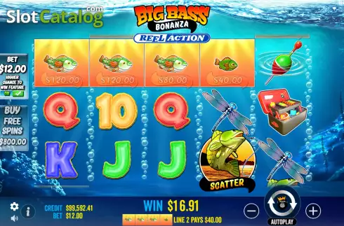 Скрин5. Big Bass Bonanza Reel Action слот