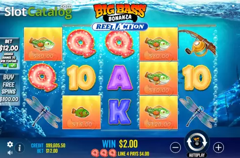 Скрин6. Big Bass Bonanza Reel Action слот