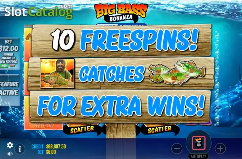 Скрин7. Big Bass Bonanza Reel Action слот