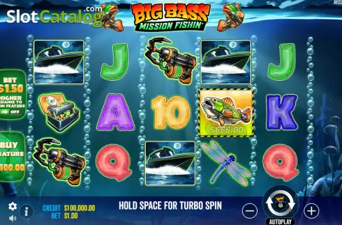 Скрин2. Big Bass Mission Fishin' слот