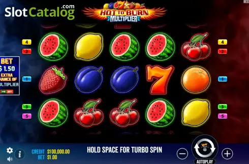Скрин2. Hot to Burn Multiplier слот