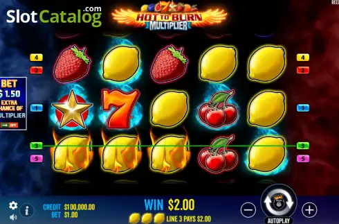 Скрин3. Hot to Burn Multiplier слот