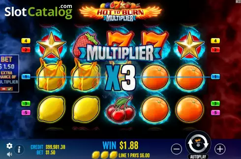 Скрин5. Hot to Burn Multiplier слот