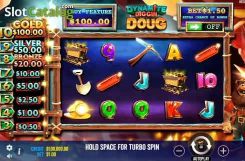Скрин2. Dynamite Diggin Doug слот