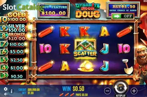 Скрин5. Dynamite Diggin Doug слот