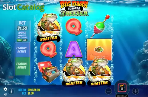 Скрин6. Big Bass Bonanza 3 Reeler слот