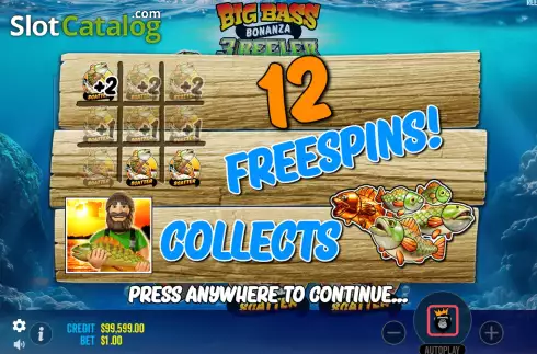 Скрин7. Big Bass Bonanza 3 Reeler слот