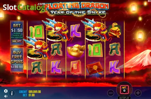 Скрин7. Floating Dragon Year of the Snake слот