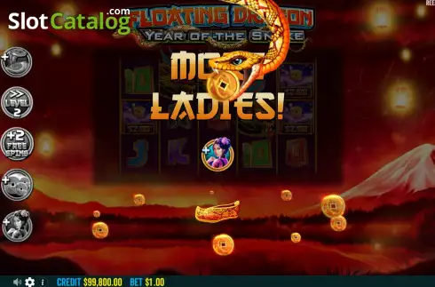 Скрин9. Floating Dragon Year of the Snake слот