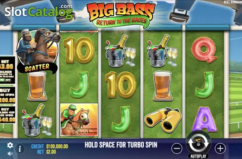 Скрин2. Big Bass Return to the Races слот