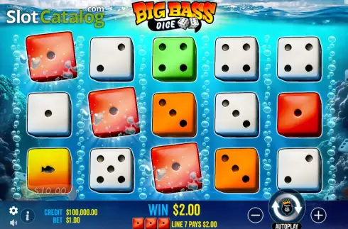Скрин3. Big Bass Dice слот
