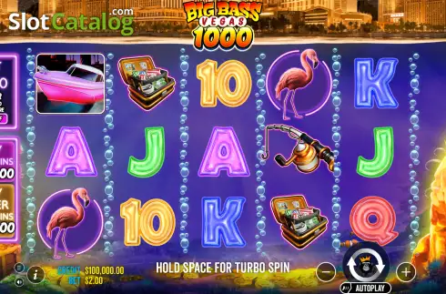 Скрин2. Big Bass Vegas 1000 слот