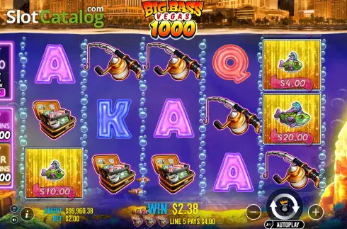 Скрин3. Big Bass Vegas 1000 слот
