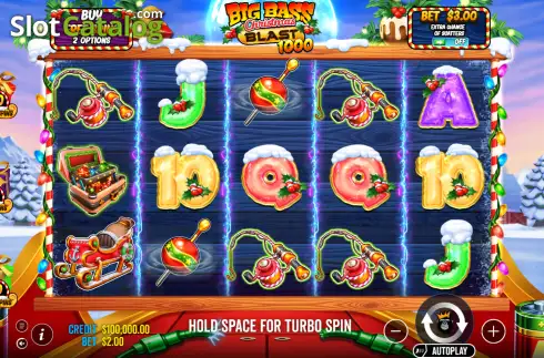 Скрин2. Big Bass Christmas Blast 1000 слот