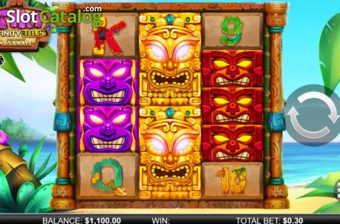 Скрин3. Tiki Infinity Reels Megaways слот