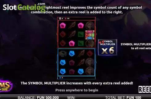 Скрин2. Gems Infinity Reels слот