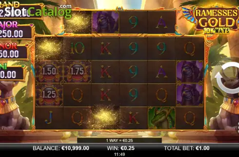 Скрин3. Ramesses Gold 10K Ways слот