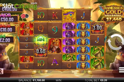 Скрин2. Ramesses Gold Megaways слот