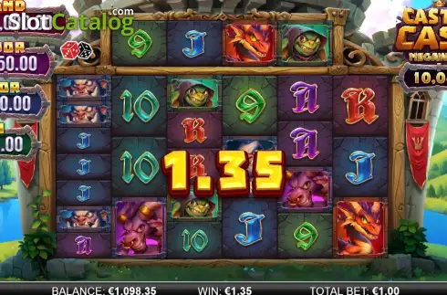 Скрин3. Castle Cash Megaways слот