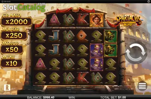 Скрин2. Spartacus Lightning Blitz слот