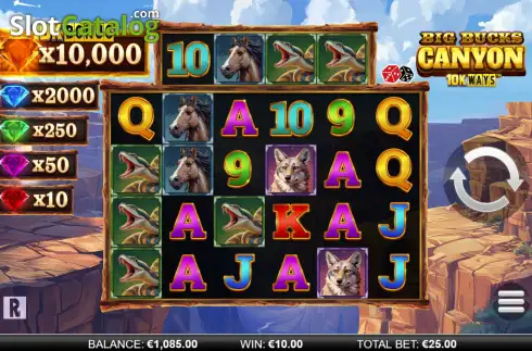 Скрин2. Big Bucks Canyon 10k Ways слот