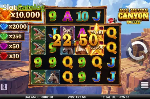 Скрин3. Big Bucks Canyon 10k Ways слот