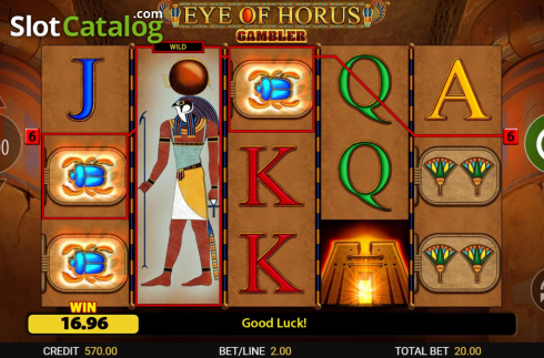Скрин5. Eye of Horus Gambler слот