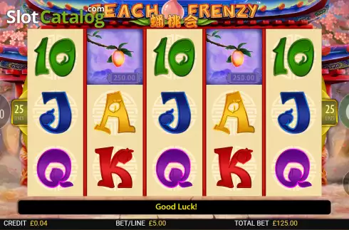 Скрин2. Peach Frenzy слот