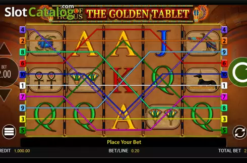 Скрин2. Eye of Horus: The Golden Tablet слот