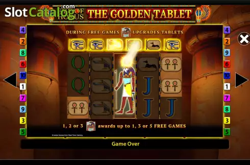 Скрин5. Eye of Horus: The Golden Tablet слот