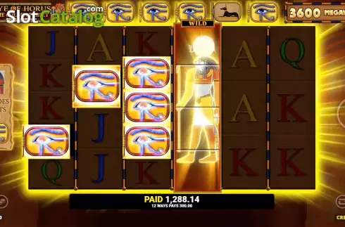 Скрин8. Eye Of Horus The Golden Tablet Megaways слот