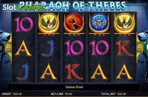Скрин2. Pharaoh of Thebes слот