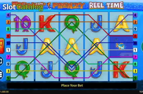 Скрин2. Fishin' Frenzy Reel Time Fortune Play слот
