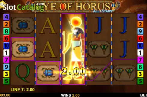 Скрин3. Eye of Horus All Stars слот