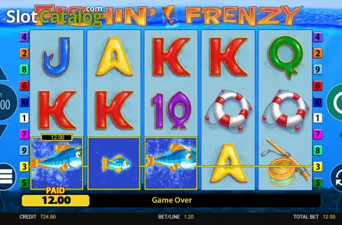 Скрин5. Fishin' Frenzy слот