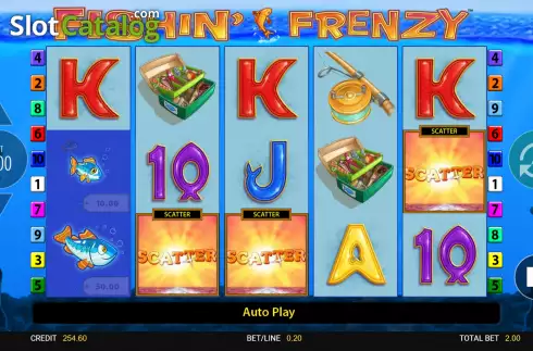 Скрин7. Fishin' Frenzy слот