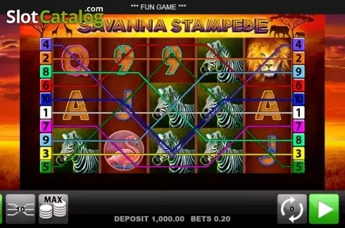 Скрин2. Savanna Stampede слот