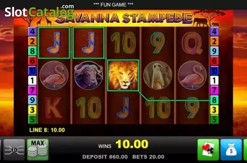 Скрин3. Savanna Stampede слот