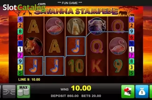 Скрин5. Savanna Stampede слот