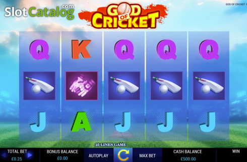 Скрин3. God of Cricket слот