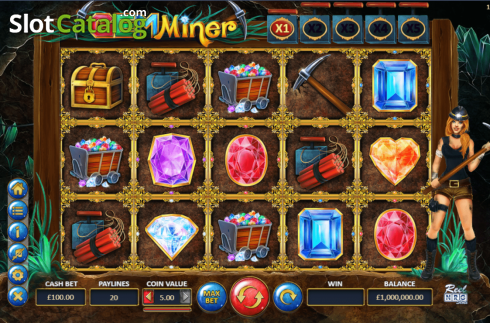 Скрин2. Gem Miner (ReelNRG) слот