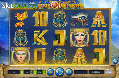 Скрин2. Book of Nefertiti слот