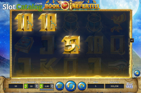 Скрин3. Book of Nefertiti слот