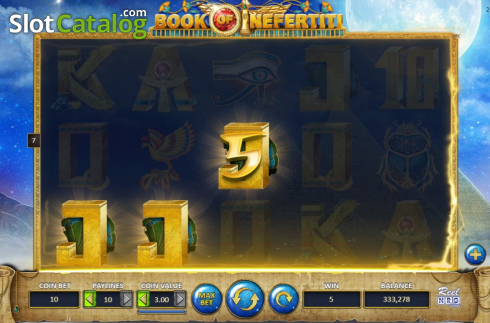 Скрин6. Book of Nefertiti слот