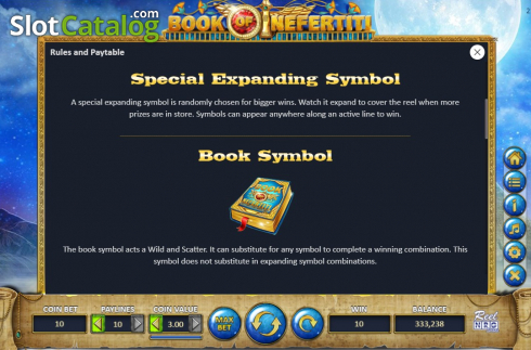 Скрин8. Book of Nefertiti слот