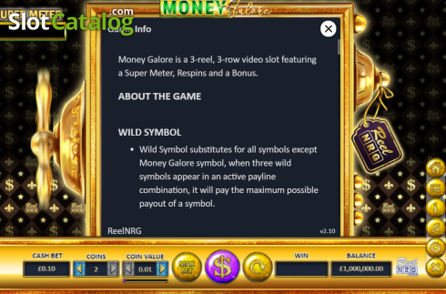Скрин7. Money Galore слот