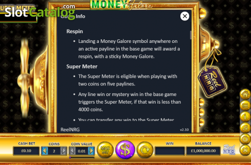 Скрин8. Money Galore слот